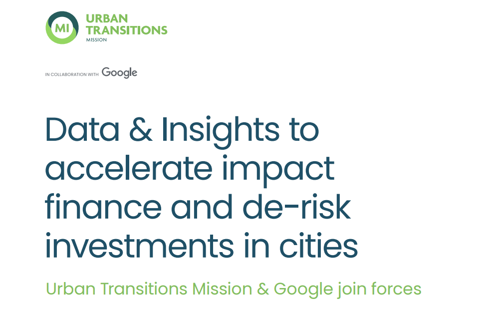 Data & Insights to accelerate impact finance and de-risk investments in cities